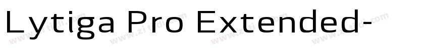 Lytiga Pro Extended字体转换